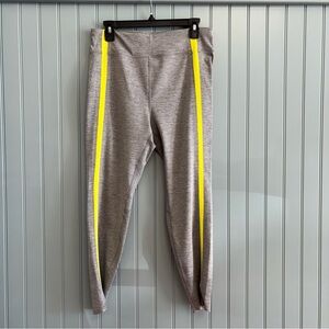 ZYIA Gray Leggings with Neon Stripe Size 14-16